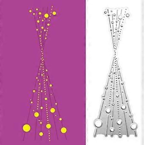 Bubble Spotty Line Metallileikkurit Verholeikkurit Kohokuviointipohjat Malli DIY-valokuvien leikekirja-sisustukseen