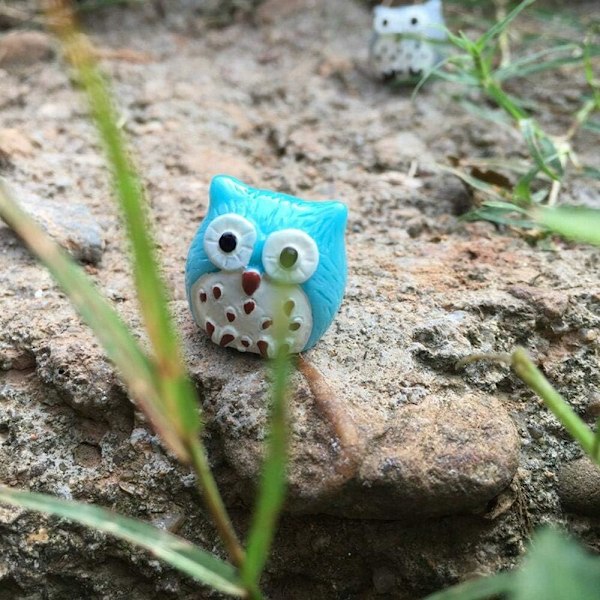 Miniature Havefiguriner i Harpiks til Havedekorationer