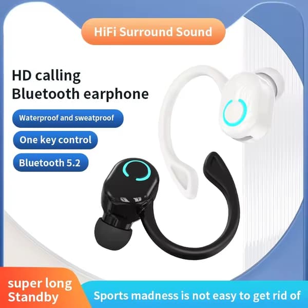 Hvide, trådløse Bluetooth 5.2 HIFI-hovedtelefoner til erhvervsbrug