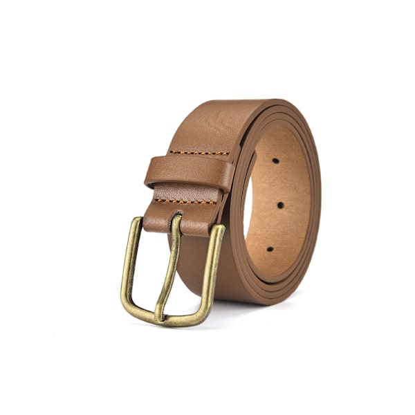 Herrar 105cm Klassiskt Jeansbälte - Brun Casual Bälte PU-söm legering