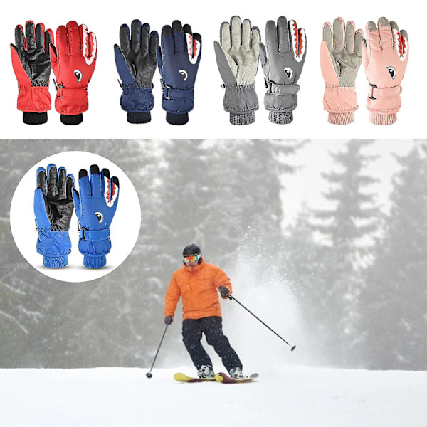 1 Pari Unisex-suksia, Paksut Kulutusta Kestävät Hai-kuvioiset D