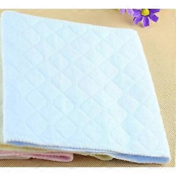 Gylpeklude i muslin, vaskeklude til babyer, 32 x 12 cm, bomuld, 3 superbløde og absorberende stofbleer Blue