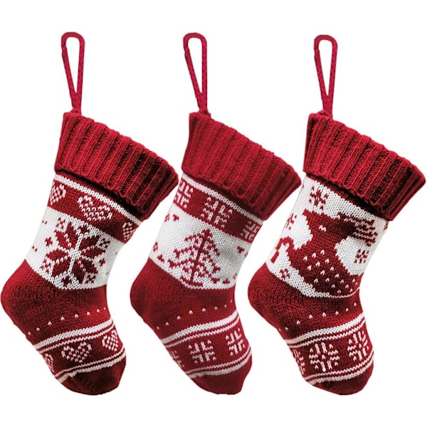 Julstrumpor att hänga upp, 3 stycken julstrumpor att hänga upp