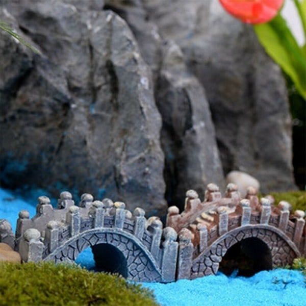 10 stk. Miniature Have Miniature Dukkehuse Kunstig Harpiksbro til Fe