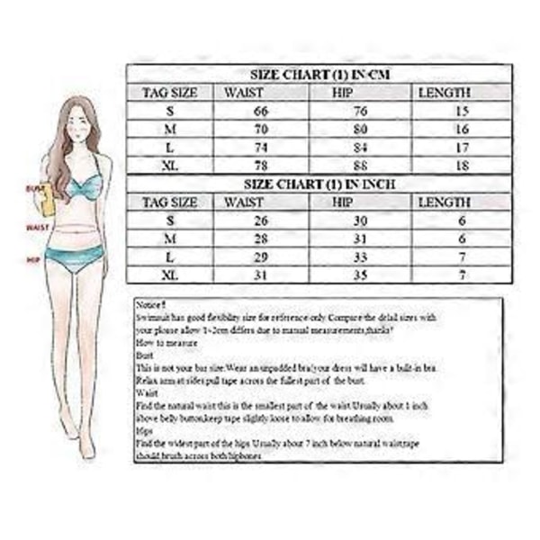 Dame Badedragt Push Up BH Bikini Sæt Strandtøj (dyb pink M) deep pink M