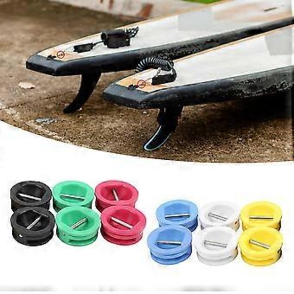 2 st Surfingleash Plug Surfbräda Kopp Plug Board Fotrep Kopp Surfbräda Leash Benrep Plug för Longboards Shortboard Gul Yellow