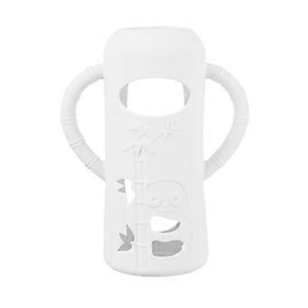 Elintarvikelaatuinen silikoninen tuttipullon suojus 120ml/250ml Säiliön pidike Kotelo Suojakuori Helppo ote Valkoinen White 250ml