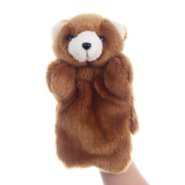 Yksi (ruskea karhu, korkeus 25 cm) Lasten käsinukke, Deluxe Plush Ha