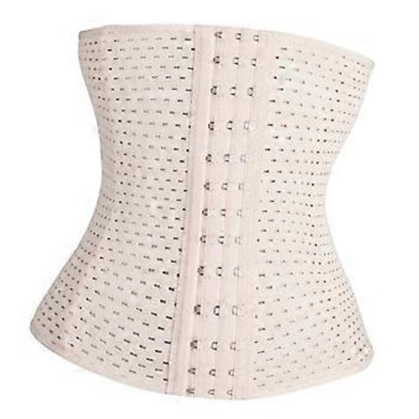 Åndbar talje-abdominal korset bælte Body Shaper Trainer XS (Beige XS) Beige XS