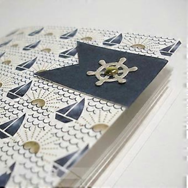 Seglande Fyr Metall Skärande Dies Stencil Scrapbooking DIY Album Stämpel Papper Silver