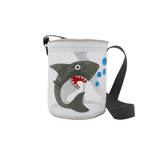 Bærbar legetøjsopbevaringspose tegneserie mesh crossbody taske, børns legetøjspose strandtaske, baby sød vasketøjskurv, haj