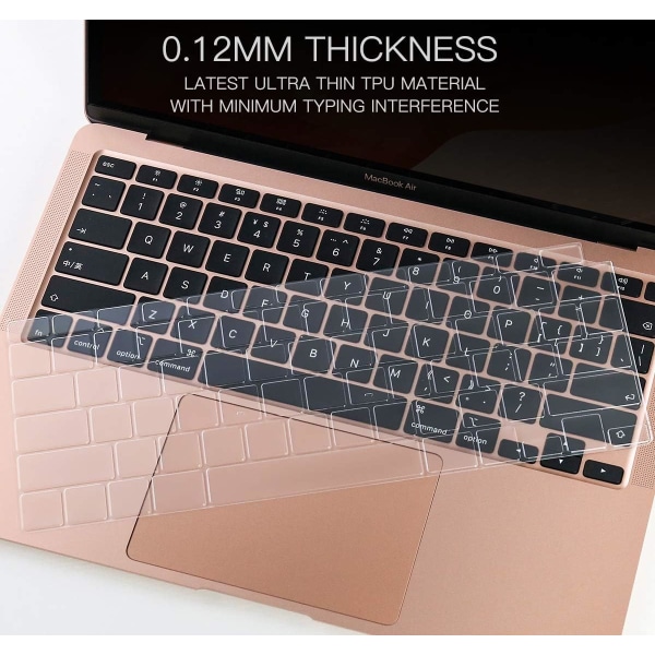 Ensiluokkainen ultraohut näppäimistön suojakalvo uusimpaan 13 tuuman MacBook Airiin