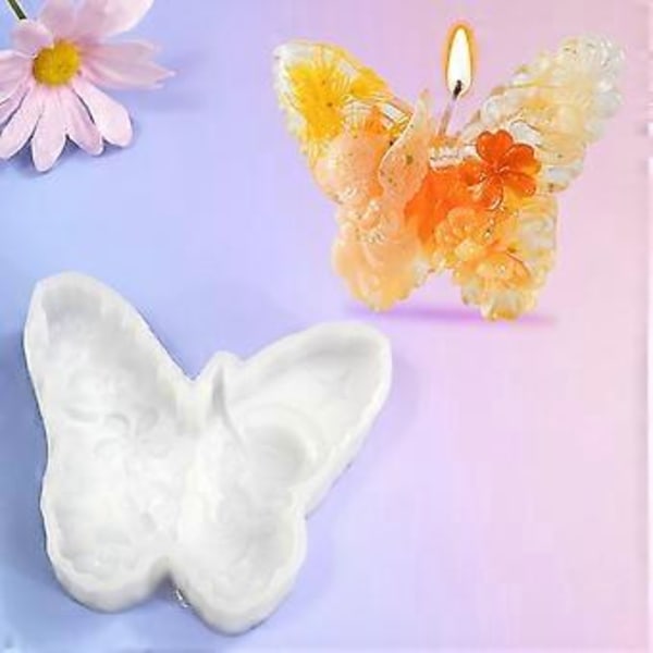 10 stk. Dekorationer Lys Håndlavede Gaver Form Rumdekorationer Håndværk Støbeforme 3D Silikone Håndarbejde Fremstilling af Forme butterfly snake