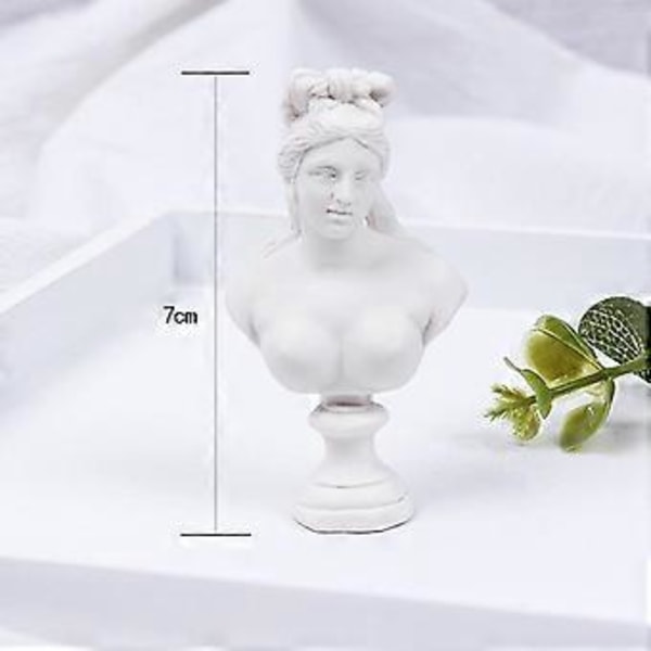 2.4 Tommers Klassisk Resin Gresk Hode Byste Statue Skulptur Figur Hjem Dekor Statue (Sona) Sona