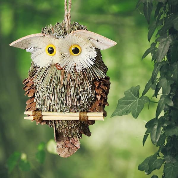 Uggla Hänge Macrame Väggdekor Vävda Uggla Jul Dekoration Cra