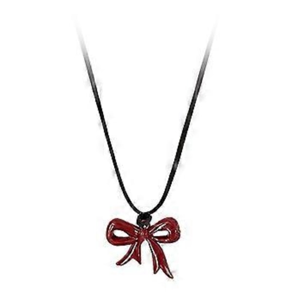 Muodikas rusettikuvioinen kaulakoru, musta nahkakaulakoru, monikäyttöinen neuleasuste, sopii erilaisiin tilaisuuksiin ribbon bow