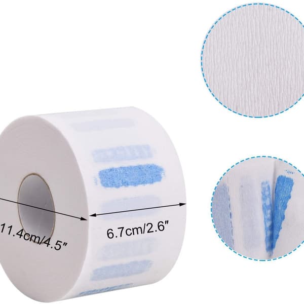 Engångs haklapp papper frisör anti-brott nackskydd papper (vit)