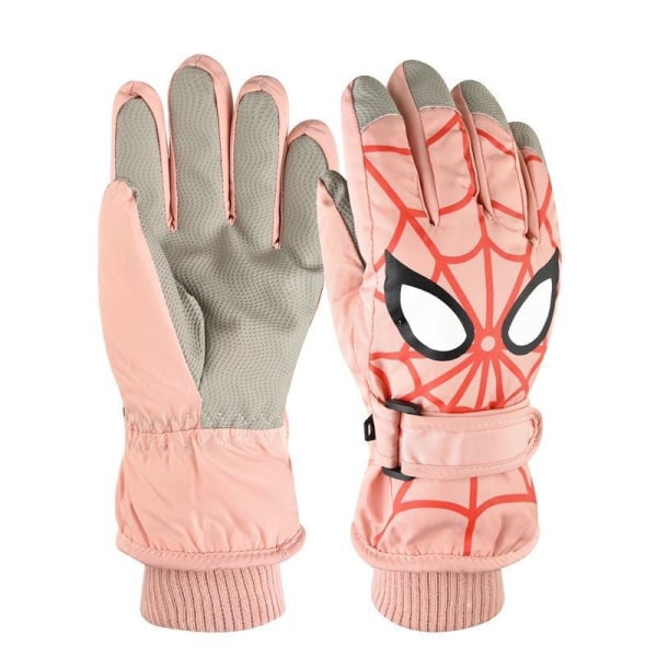 1 par unisex skihansker fortykket slitesterk edderkoppdesign C