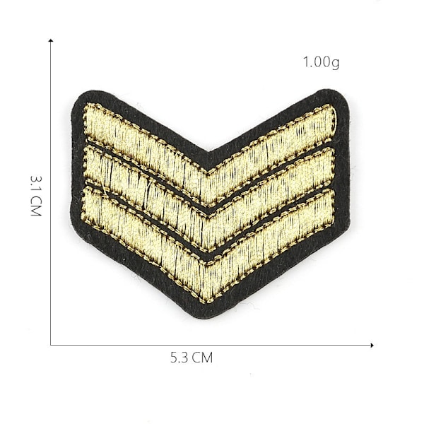 US Army broderet patch - Sergeant rang - vil blive syet på