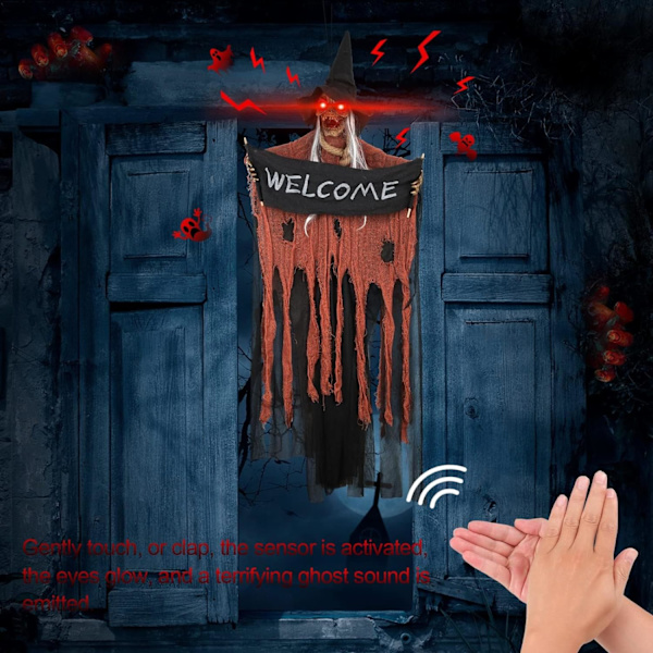 1 kpl Oranssi ulko Halloween-koriste seinäkoriste Hallolle