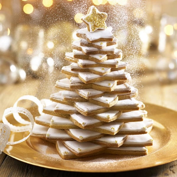 Jul Cookie Cutter C - rostfritt stål 6-delad set, Christma