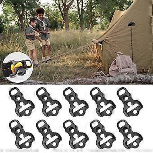 10 st Guyline Runners Guy Line Justerare Tält Tillbehör Camping Vandring Tält Vindrep Spännen Snöre Guy Rep Spännare