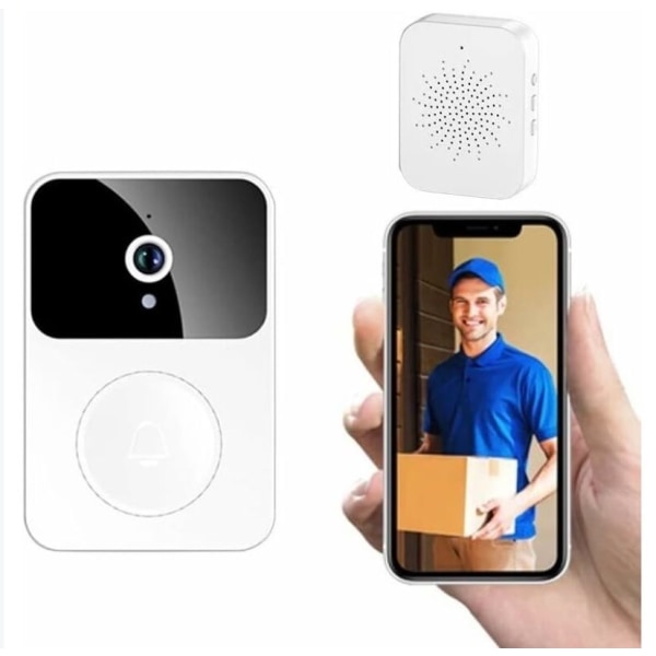 Connected Wireless Doorbell with Surveillance Camera, Wifi Smart