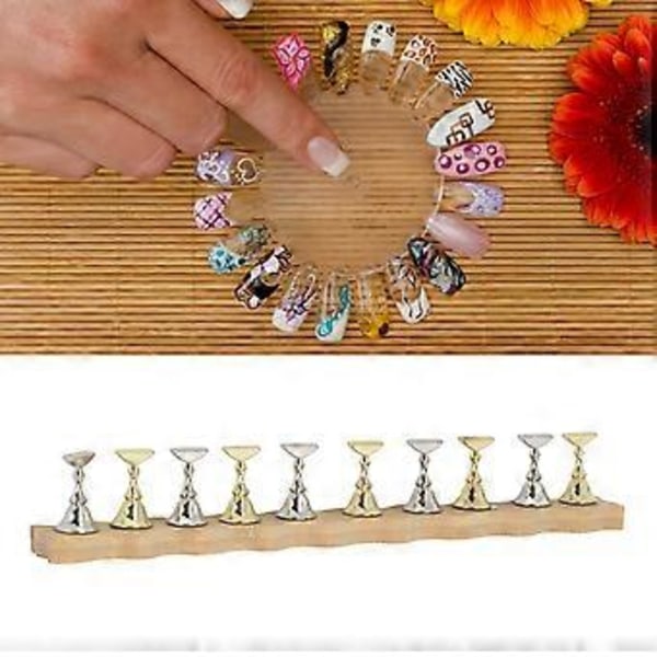 Mångsidigt Nagelställ för Professionell Nagelkonst, Magnetisk Nagelhållare med Bekväm Känsla, Idealisk för Nagelmålning och Visning med Förlängd Design