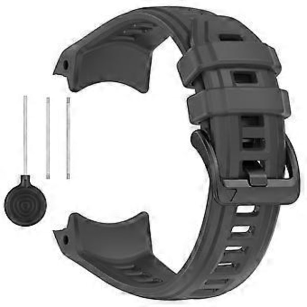 Til Garmin Instinct 3 45mm Urrem 22mm Silikone Udskiftningsrem Graphite Grey