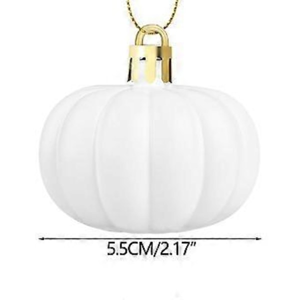 Halloween Spökfestival Pumpahänge Julkula Dekorationsboll Hänge Tryckt Matt Färgboll 12 ST