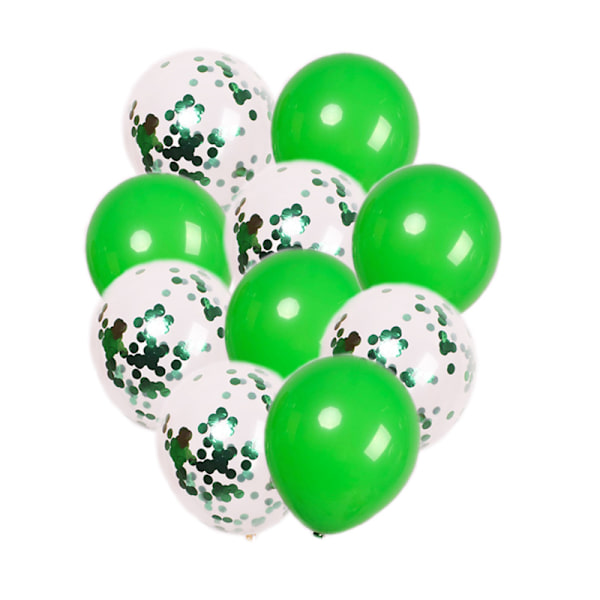 Grøn Rød Latex Balloner Dekorationer Balloner til 1,2,3,4,5,6,7,8