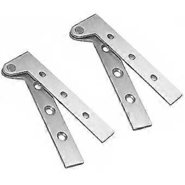 Ruostumattomasta teräksestä valmistetut piilosaranat 360 asteen pyörityksellä 100 mm x 32 mm oviin ja kaappeihin, 2 kpl