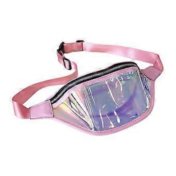 Midjeväska, Bärbar Löparbälte Väskor, Män Kvinnor Plånbok Casual Midjeväska Bröstväska Tote för Bergsklättring Utomhus Simning, Rosa Pink