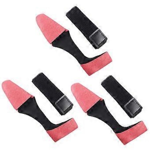 3 Set Spöstång Handskfäste Remmar Käppar Ärmar Skyddsfodral Fiskespö Toppskydd och Spöband Fiskeverktyg Tillbehör Röd Red