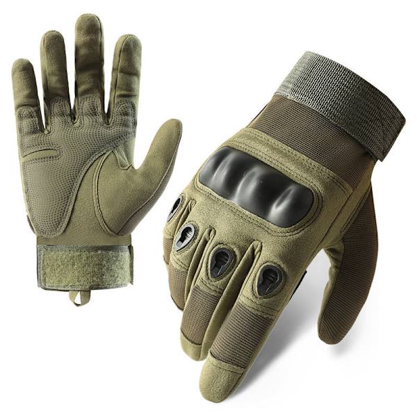 Z907 Militärgröna Motorcykelhandskar Pekskärm Full Finger Mo