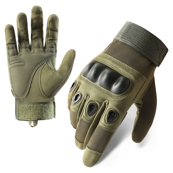 Z907 Military Green Motorcycle Gloves Touch Screen Full Finger Mo