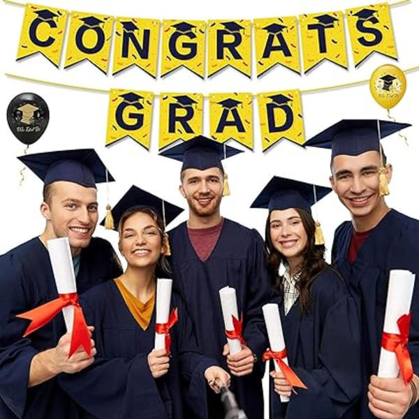 Rosegullong ballong bursdag og gradueringsdekorasjon, lateksball