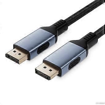 DisplayPort 2.1-kabel, 80 Gbps, stöder 16K@60Hz, 8K@240Hz-kabel för ledande bildskärmsmärken 3m