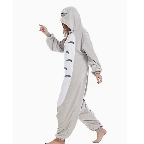 One Piece Pyjamas - Halloween Cartoon Animal Hooded Button One Piece Pyjamas, Kvinners Hjemmeklær Og Kvinners Pyjamas.S.