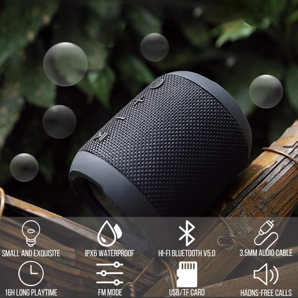 Bærbar Bluetooth-høyttaler, 20W vanntett Bluetooth-høyttaler, HD