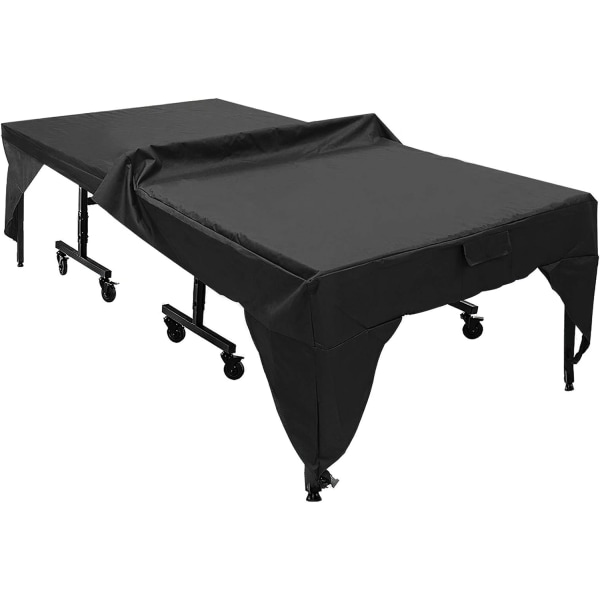 Bordtennisborddæksel til indendørs og udendørs sort 280x153x73c