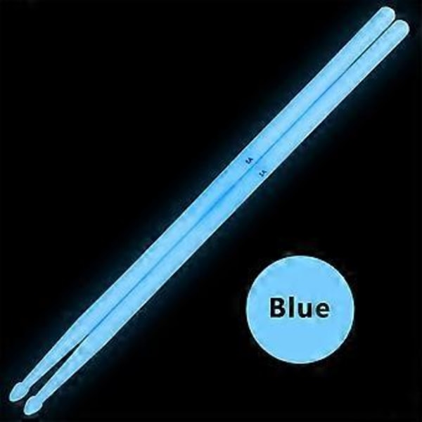 5A Självlysande Trumstockar, Självlysande Trumstockar, Fluorescerande Trumstockar, Starkt Lysande Trumstockar Självlysande Blå Luminous Blue