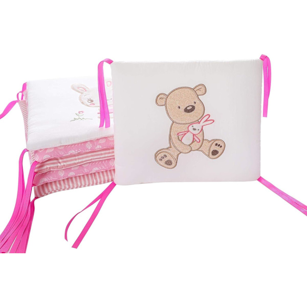 6 stk. sengkant redebeskyttelse hode baby sprinkelseng støtfanger 30x30cm baby