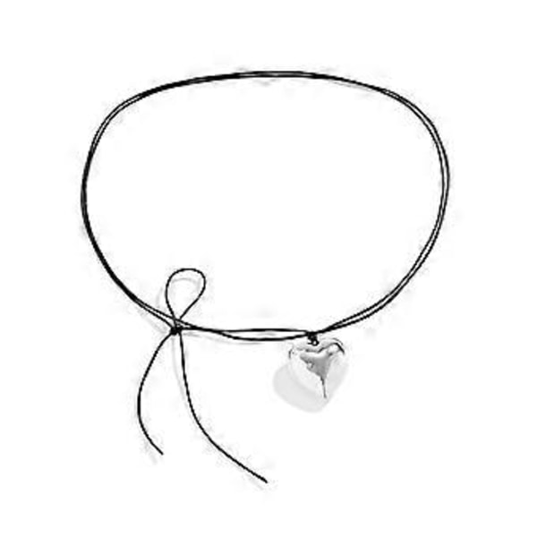 Midjekjede Dame Magekjede Sommer Strand Kroppssmykker Hjerteanheng Justerbare Midjekjeder Legeringsmateriale for Kvinner Silver Plated