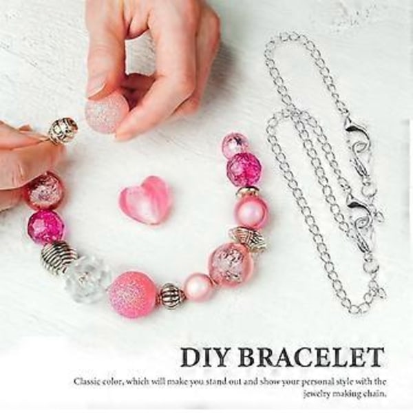 4 st Halsband Kedjeförlängare Armband Förlängningskedja Portabla Kedjeförlängningar