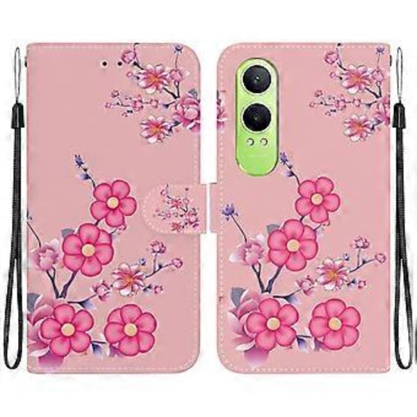 For OnePlus Nord CE4 Lite 5G Lommebok Telefondeksel Lær Flip Cover Mønstertrykk Style H