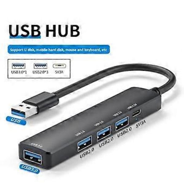 RYRA USB C HUB 3.0 Type-C 3.0 5-porttinen Multi Splitter -sovitin OTG Xiaomi Lenovolle