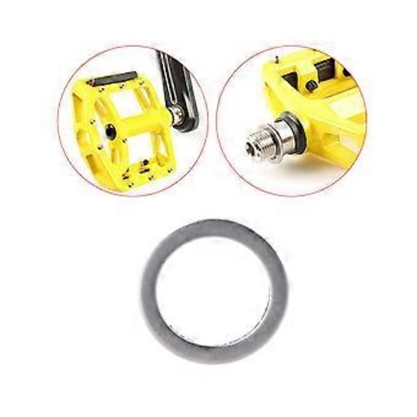 2 st Cykelpedal Distans Crank Cykling MTB Cykel Rostfritt Stål Ringbrickor