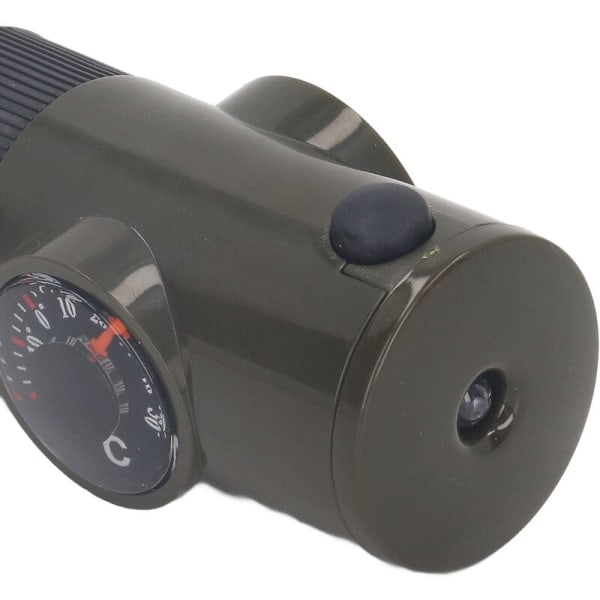 3-pack Multifunktionell Visselpipa, 7-i-1 Bärbar LED-Termometer, Kompass