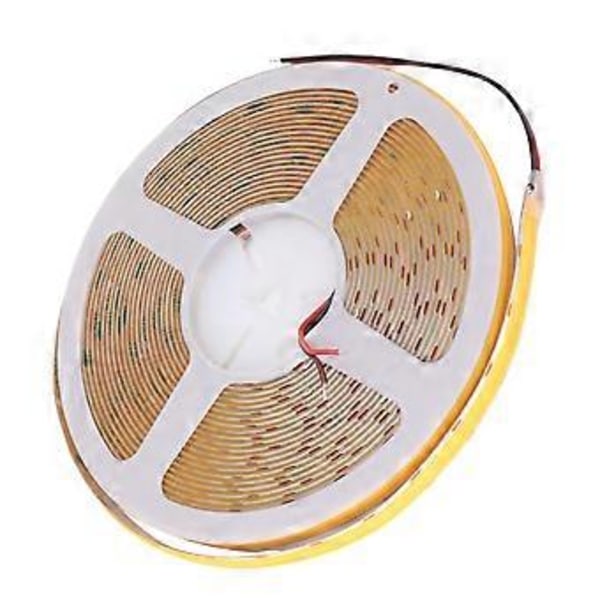 COB LED -nauhavalo, erittäin kirkas, itseliimautuva, joustava, kaksirivinen DIY-lamppunauha kaappiin, autoon, 10 m, 24 V, 3000 K, lämmin valo